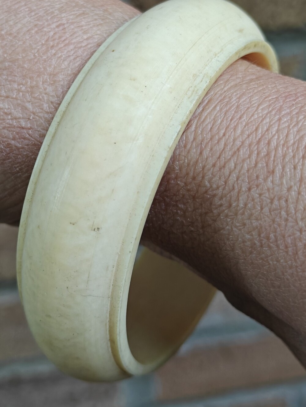 Old Pre-ban Ivory Bangle Bracelet